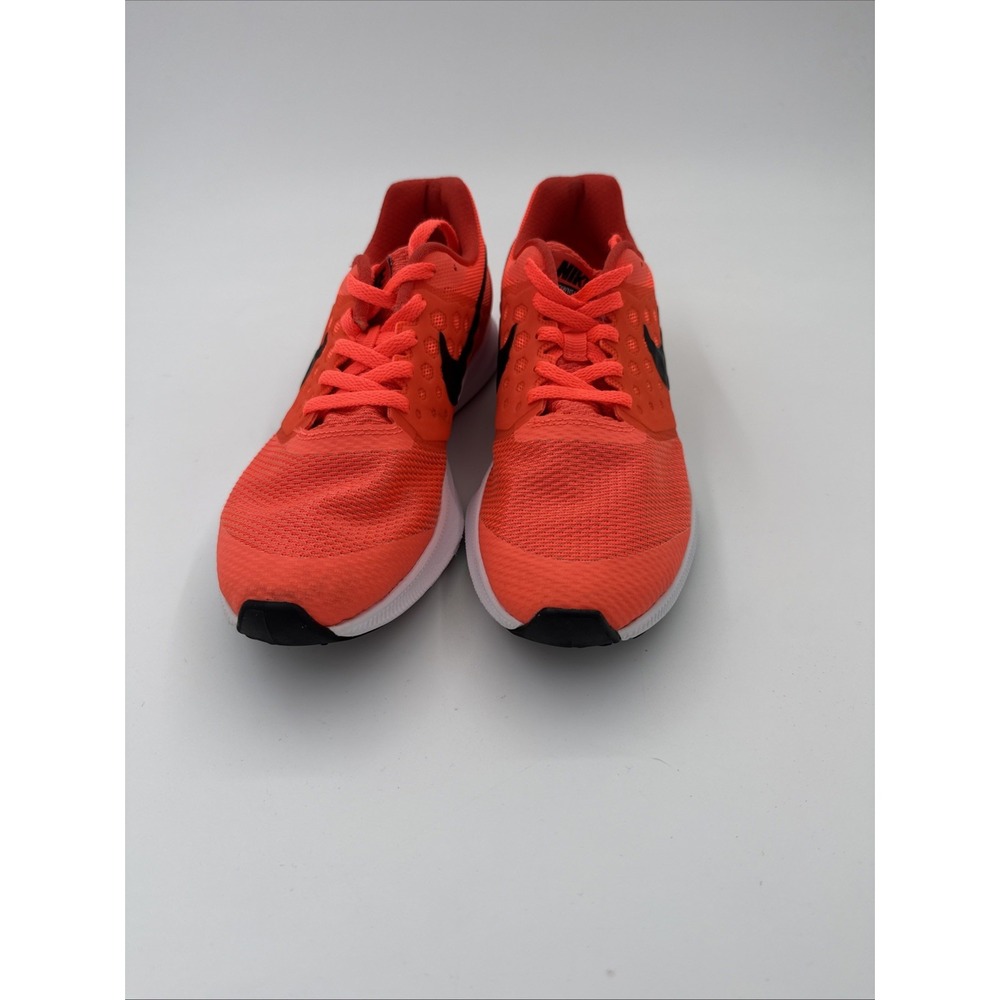Nike Downshifter 7 Running Shoes Sz 5.5Y Fluorescent Orange & Black 869969-800
